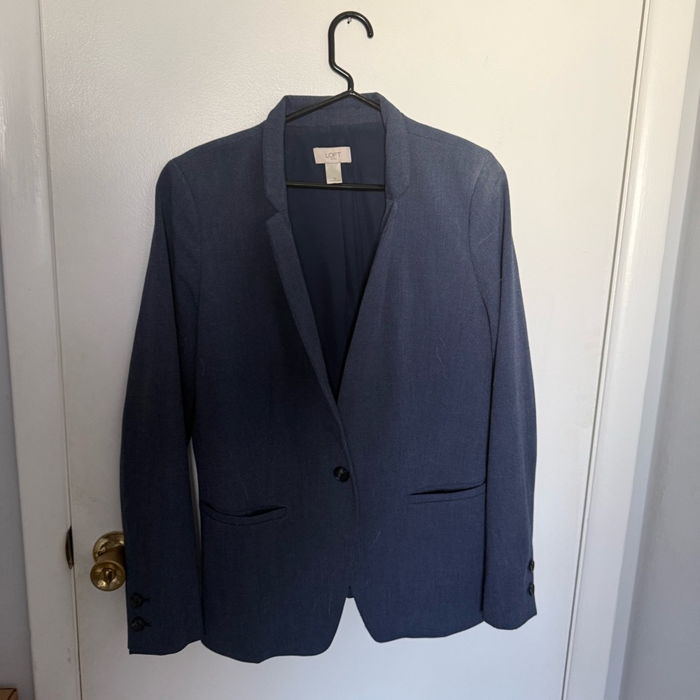 Loft blue blazer size 10